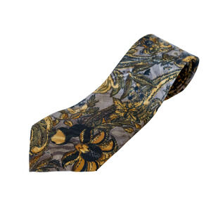 VTG Picasso Retro Floral Tie Retro Artsy Wedding Boho Business Grandpa Necktie